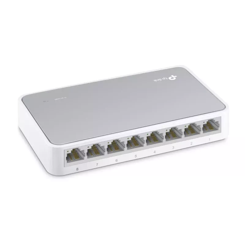 TP-Link TL-SF1008D Niezarządzalny przełącznik Fast Ethernet (10/100) Biały
