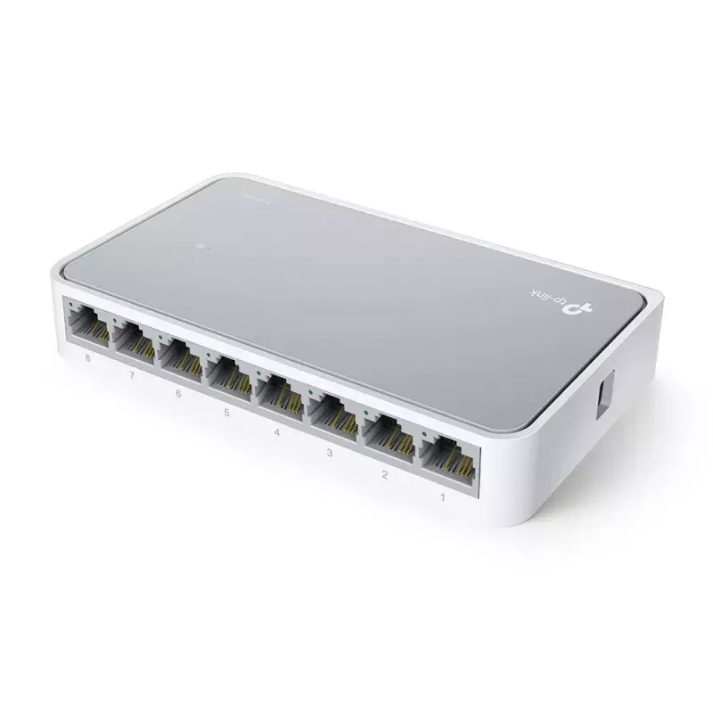 TP-Link TL-SF1008D Niezarządzalny przełącznik Fast Ethernet (10/100) Biały