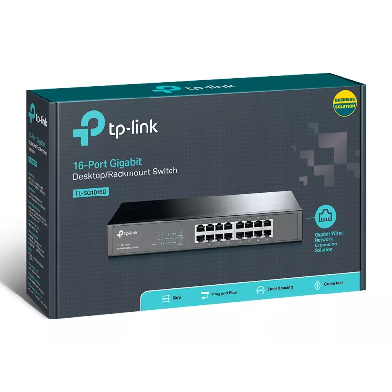 Niezarządzalny przełącznik TP-Link TL-SG1016D 16-portowy Gigabit Ethernet
