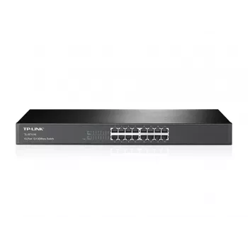 Przełącznik sieciowy TP-Link 16-portowy 10/100Mbps do montażu w szafie, niezarządzalny, Fast Ethernet (10/100), montaż w szafie, 1U