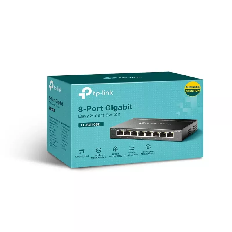 Przełącznik zarządzalny TP-Link TL-SG108E 8-portowy Gigabit Easy Smart Switch