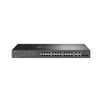 TP-Link Omada SL2428P przełącznik sieciowy Zarządzalny L2 Fast Ethernet (10/100) Power over Ethernet (PoE) 1U Czarny