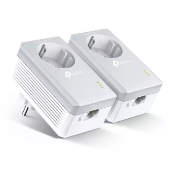 Zestaw startowy Powerline 600 z gniazdem przelotowym TP-Link, TL-PA4010PKIT, 600 Mbit/s