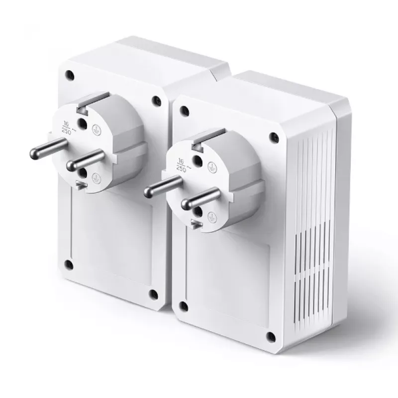 Zestaw startowy Powerline 600 z gniazdem przelotowym TP-Link, TL-PA4010PKIT, 600 Mbit/s