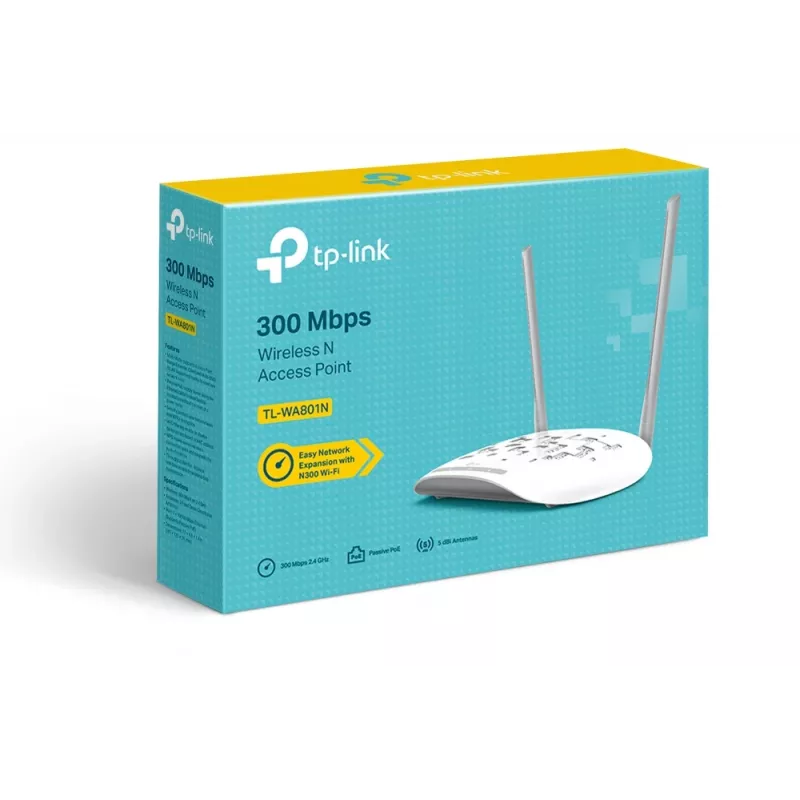 Punkt dostępowy TP-Link TL-WA801N 300 Mbit/s Biały Power over Ethernet (PoE)