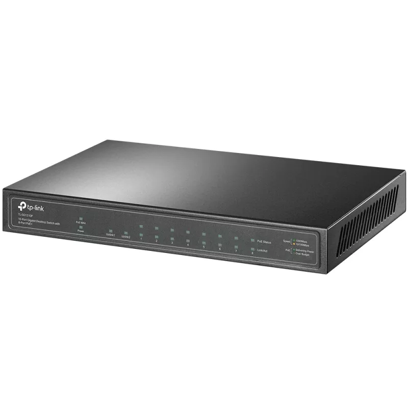 Przełącznik sieciowy TP-Link TL-SG1210P Niezarządzalny Gigabit Ethernet (10/100/1000) Power over Ethernet (PoE) Szary