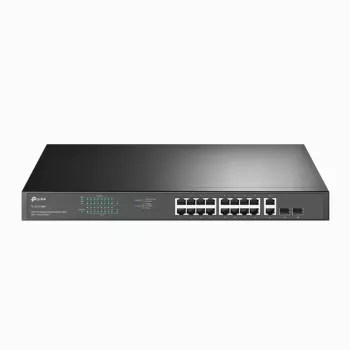 Przełącznik rackowy TP-Link 18-portowy Gigabit z 16 PoE+, niezarządzalny, Gigabit Ethernet (10/100/1000), Full duplex, Power over Ethernet (PoE), montaż w szafie, 1U