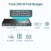 Przełącznik rackowy TP-Link 18-portowy Gigabit z 16 PoE+, niezarządzalny, Gigabit Ethernet (10/100/1000), Full duplex, Power over Ethernet (PoE), montaż w szafie, 1U