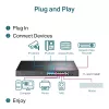 Przełącznik rackowy TP-Link 18-portowy Gigabit z 16 PoE+, niezarządzalny, Gigabit Ethernet (10/100/1000), Full duplex, Power over Ethernet (PoE), montaż w szafie, 1U