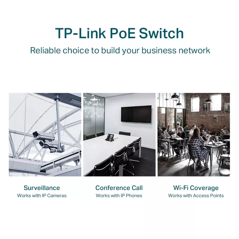 Przełącznik zarządzalny TP-Link TL-SG1428PE 28-portowy Gigabit z 24 portami PoE+