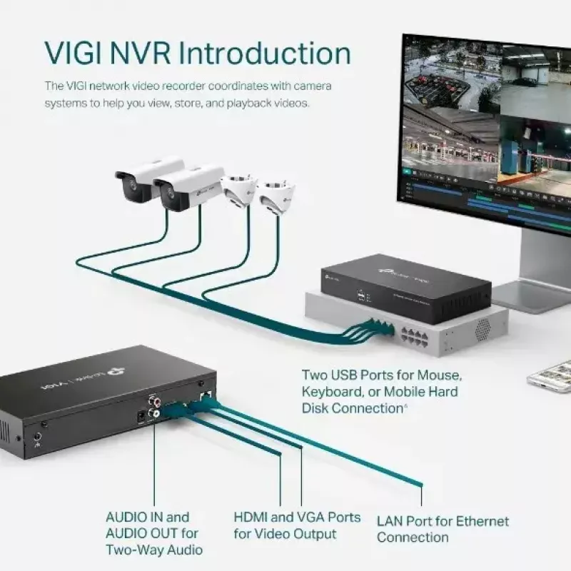 TP-LINK VIGI 8-kanałowy rejestrator sieciowy