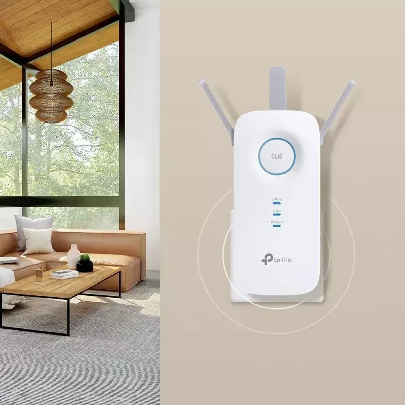 TP-Link RE550 wzmacniacz sieciowy Nadajnik i odbiornik sieciowy Biały 10, 100, 1000 Mbit/s