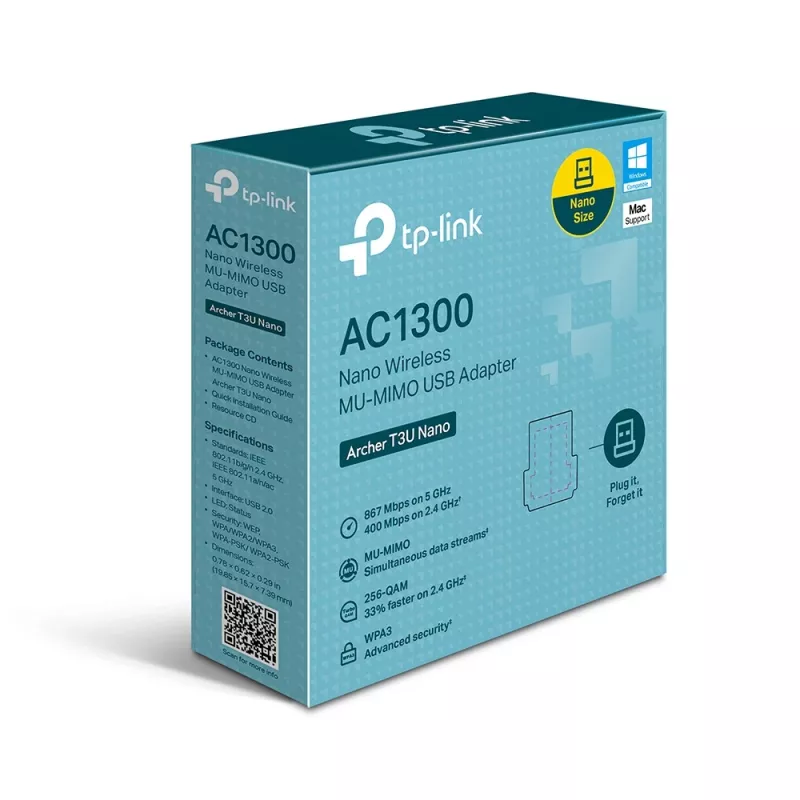 TP-Link AC1300 Nano bezprzewodowy adapter USB MU-MIMO