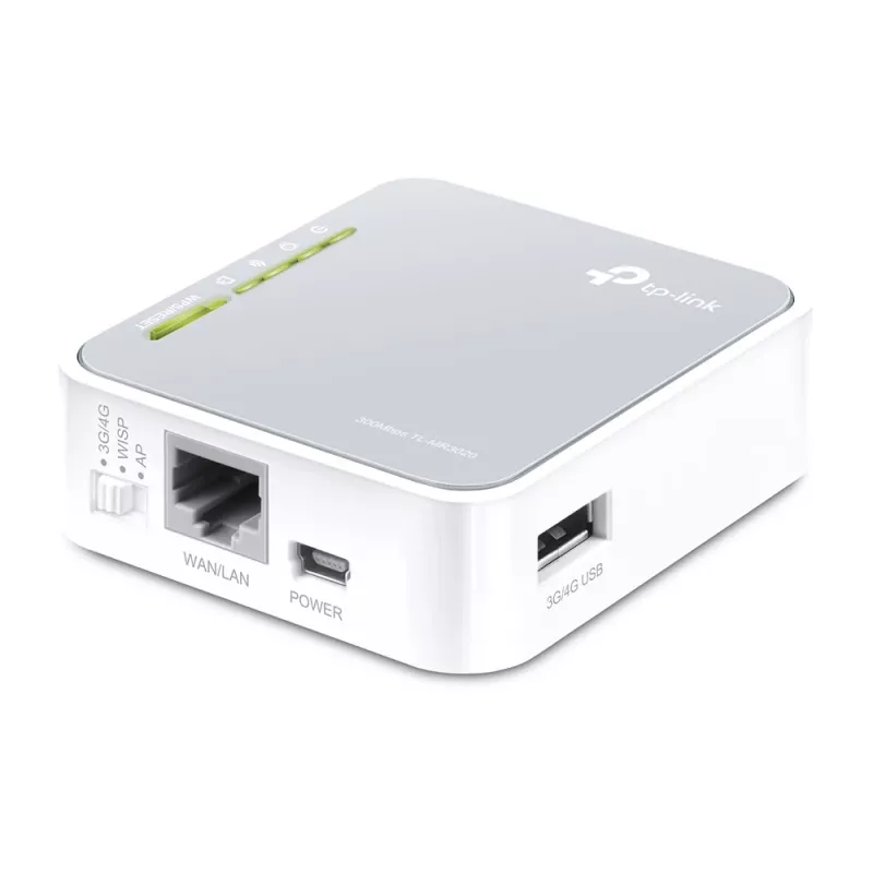 Router bezprzewodowy TP-Link TL-MR3020 Fast Ethernet Single-band (2,4 GHz) 4G Srebrny, Biały
