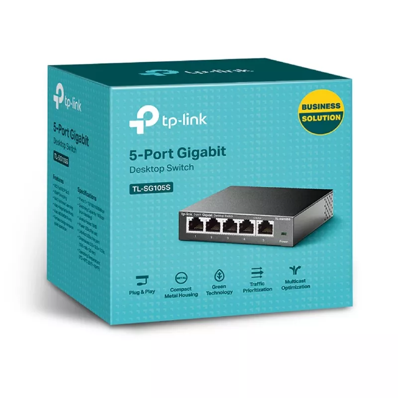 Przełącznik niezarządzalny TP-Link TL-SG105S 5 portów 10/100/1000 Mb/s