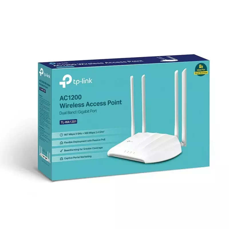 Punkt dostępowy TP-Link TL-WA1201 867 Mbit/s Biały Power over Ethernet (PoE)
