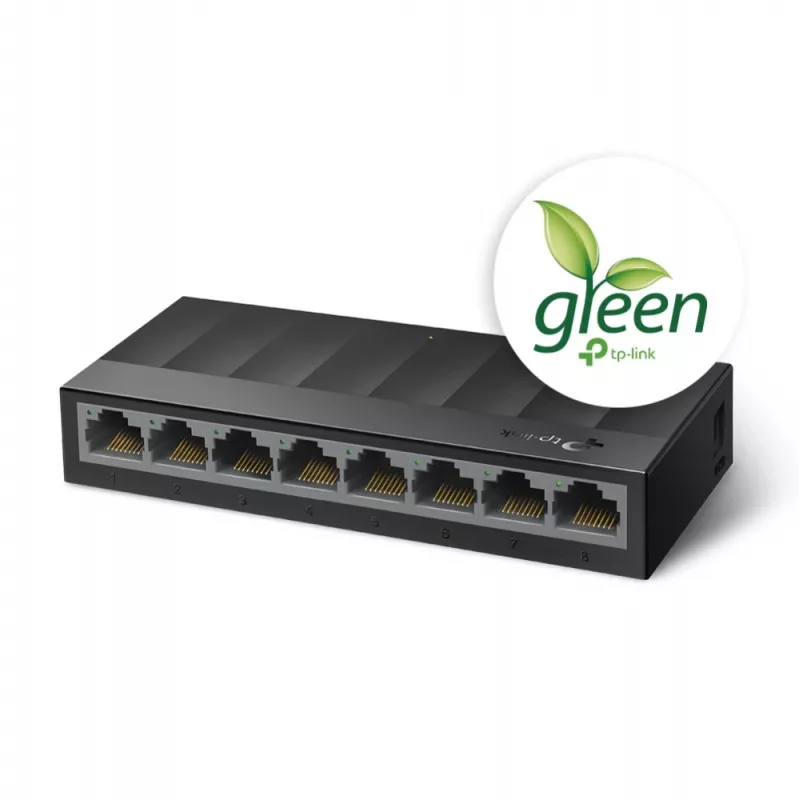Przełącznik sieciowy TP-Link 8-portowy 10/100/1000Mbps, niezarządzalny, Gigabit Ethernet (10/100/1000), do montażu na ścianie