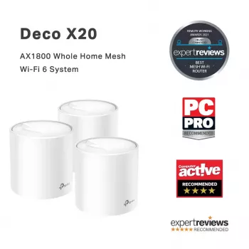 System Mesh Wi-Fi 6 TP-Link AX1800 do całego domu, zestaw 3 sztuk
