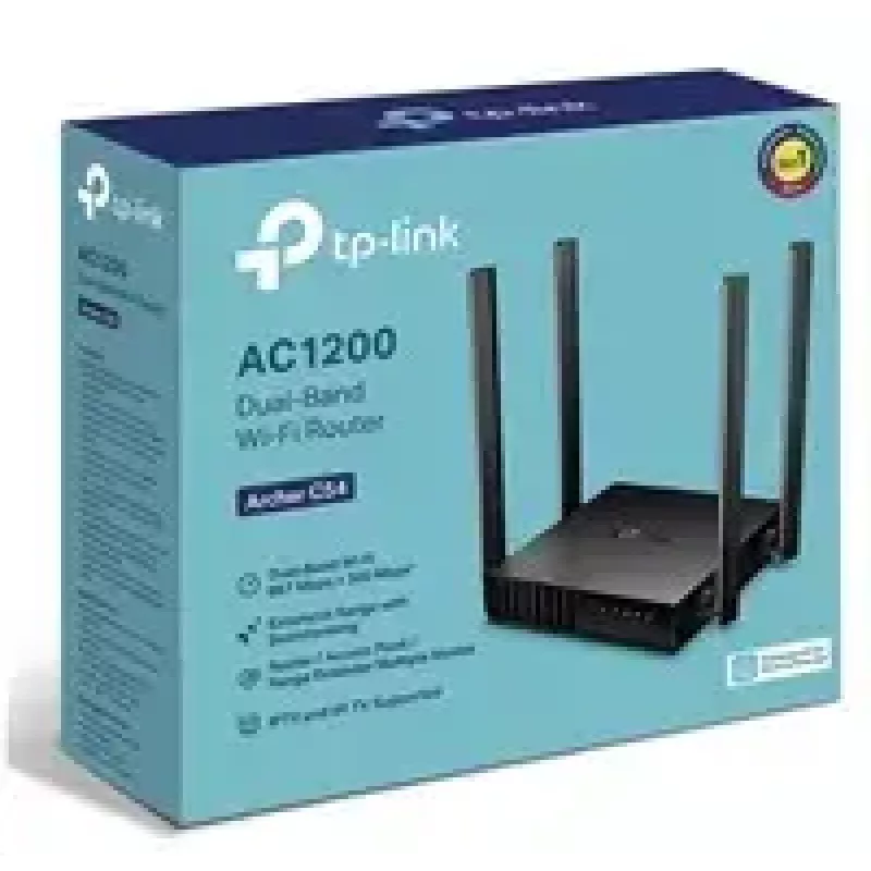 TP-Link Archer C54 router bezprzewodowy Fast Ethernet Dwuzakresowy (2.4 GHz / 5 GHz) Czarny