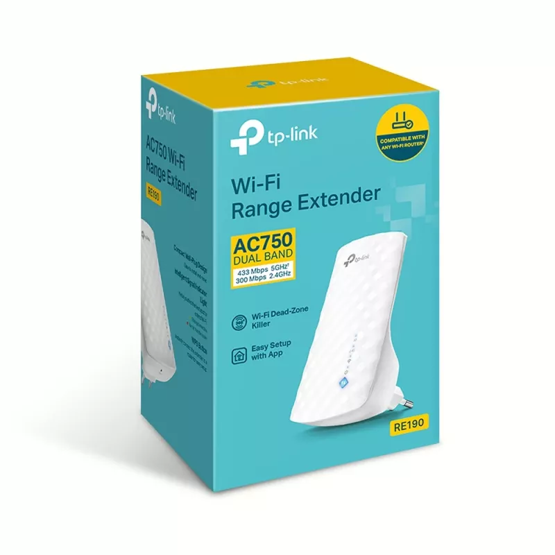 TP-Link RE190 sieciowy extender Wzmacniacz sieciowy Biały