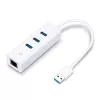 Stacja dokująca/replikator portów TP-Link UE330 do laptopa, przewodowy USB 3.2 Gen 1 (3.1 Gen 1) Type-A, biały