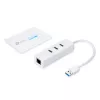 Stacja dokująca/replikator portów TP-Link UE330 do laptopa, przewodowy USB 3.2 Gen 1 (3.1 Gen 1) Type-A, biały