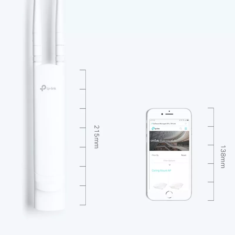 Bezprzewodowy punkt dostępowy TP-Link EAP110-Outdoor 2,4 GHz Wi-Fi N