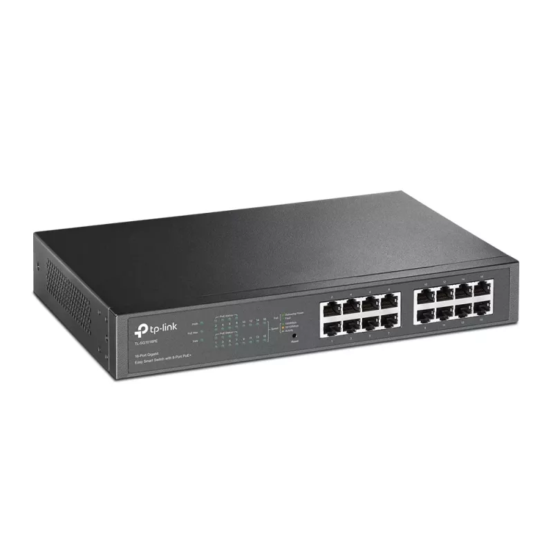 Przełącznik zarządzany TP-Link TL-SG1016PE 16 portów Gigabit z 8 portami PoE+
