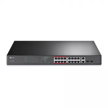 Przełącznik PoE TP-Link 16 portów 10/100Mbps + 2 porty Gigabit niezarządzalny