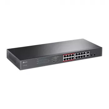 Przełącznik PoE TP-Link 16 portów 10/100Mbps + 2 porty Gigabit niezarządzalny