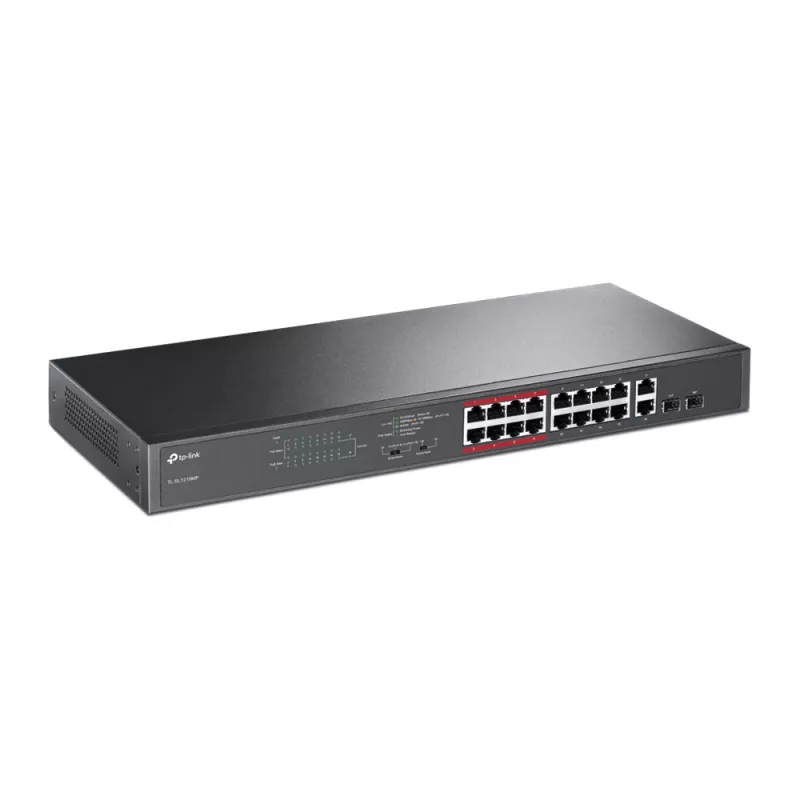 Przełącznik PoE TP-Link 16 portów 10/100Mbps + 2 porty Gigabit niezarządzalny