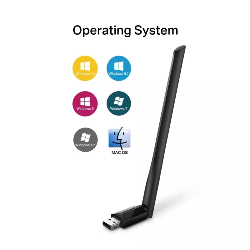 Bezprzewodowy adapter USB WiFi TP-Link AC600 High Gain ARCHER T2U PLUS