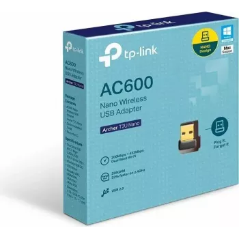 Adapter WiFi USB TP-Link Nano AC600 (Archer T2U Nano) – dwuzakresowy transceiver sieci bezprzewodowej 2,4G/5G
