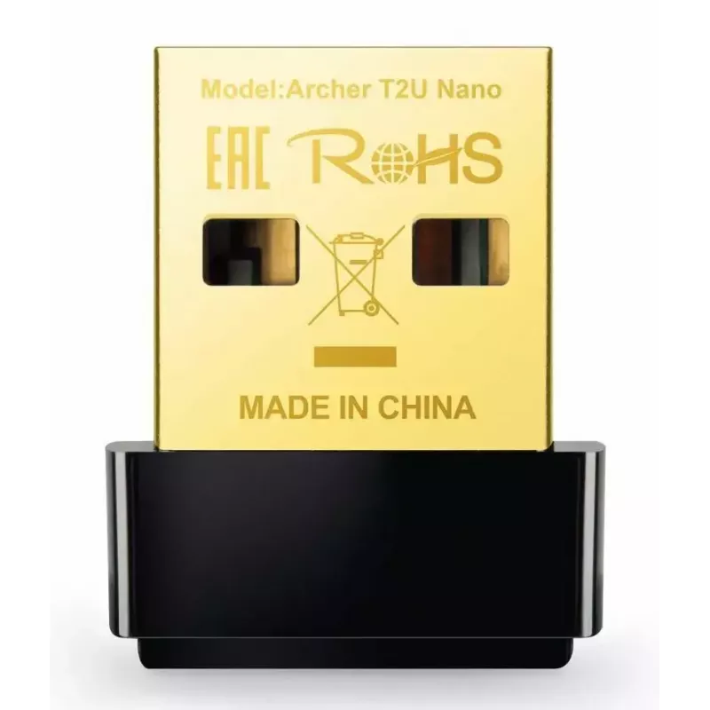 Adapter WiFi USB TP-Link Nano AC600 (Archer T2U Nano) – dwuzakresowy transceiver sieci bezprzewodowej 2,4G/5G