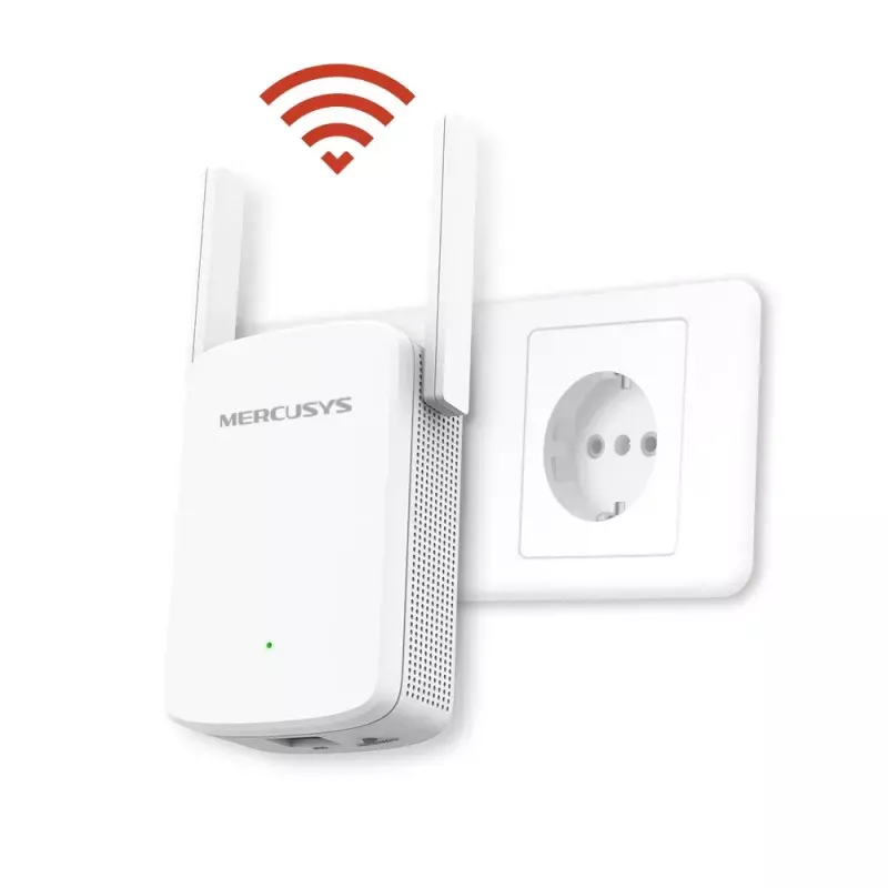 Bezprzewodowy wzmacniacz zasięgu MERCUSYS ME30 AC1200 — dwuzakresowy 802.11b/g, 2 anteny zewnętrzne, 1x RJ-45