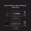 Router biurkowy MERCUSYS MR80X — Dwuzakresowe Wi‑Fi 6 (802.11ax), 3000 Mb/s, 4 anteny zewnętrzne, 3 porty Gigabit LAN