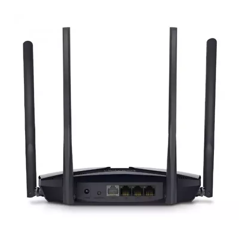 Router biurkowy MERCUSYS MR80X — Dwuzakresowe Wi‑Fi 6 (802.11ax), 3000 Mb/s, 4 anteny zewnętrzne, 3 porty Gigabit LAN