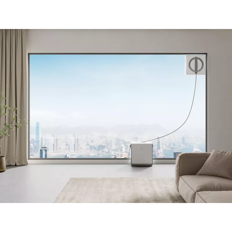 Myjka do okien Ecovacs WINBOT W2 OMNI — bateria 4500 mAh, 96 W, silnik bezszczotkowy, ściereczka 260×251 mm, przewód 5,5 m, min. okno 30×40 cm