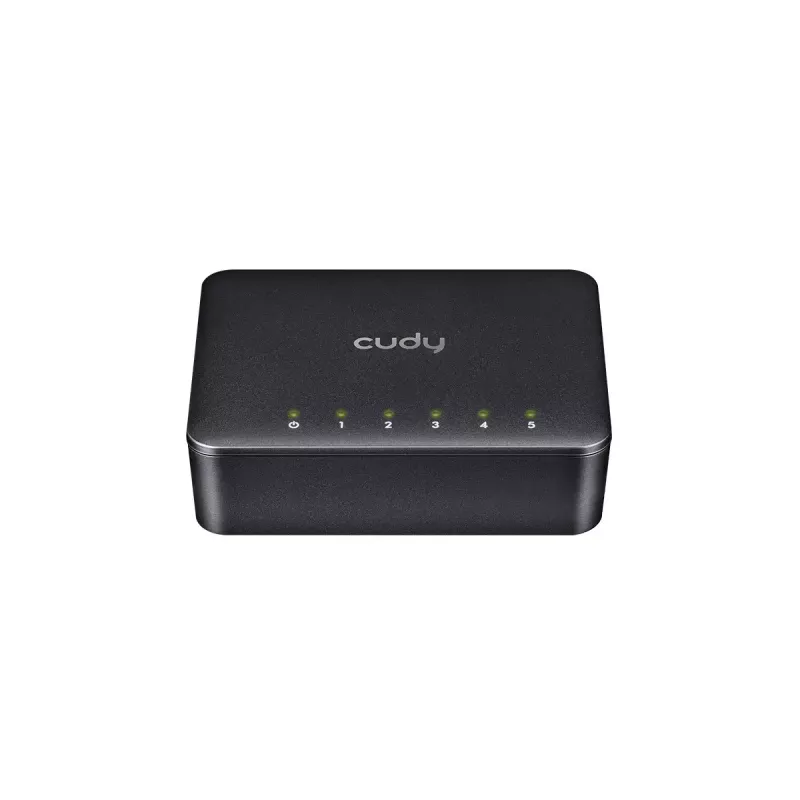 Przełącznik sieciowy Cudy GS105D, 5-portowy Gigabit Ethernet (10/100/1000), przepustowość 1 Gbit/s, zasilanie DC 5V