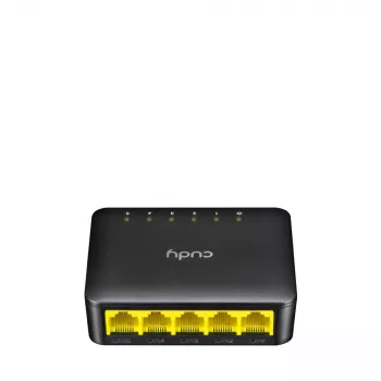 Przełącznik sieciowy Cudy GS105D, 5-portowy Gigabit Ethernet (10/100/1000), przepustowość 1 Gbit/s, zasilanie DC 5V