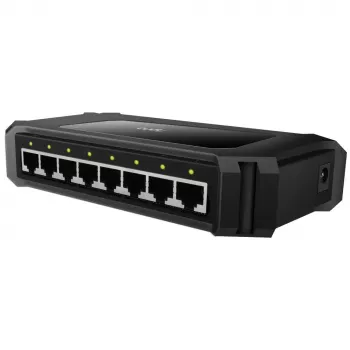 Przełącznik sieciowy Cudy GS108D 8-portowy Gigabit Ethernet (10/100/1000), przełączanie 16 Gbit/s, DC 5V, desktop, czarny
