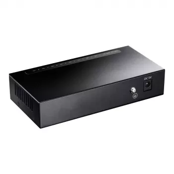 Przełącznik sieciowy Cudy GS108 — 8-portowy Gigabit Ethernet (10/100/1000), czarny, przepustowość 16 Gbit/s