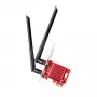 Wewnętrzna karta sieciowa PCIe WLAN/Bluetooth Cudy WE3000S — Tri-band 2.4/5/6 GHz, Intel AX210, Bluetooth 5.2, 2400 Mb/s, Full-height/Low-profile