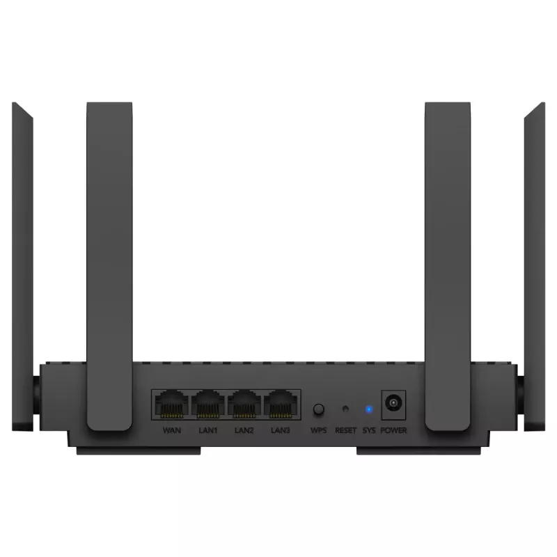 Router stołowy Cudy WR1500 — dwuzakresowy (2,4/5 GHz), Wi‑Fi 6/4, 4x Gigabit LAN, MU‑MIMO, anteny zewnętrzne