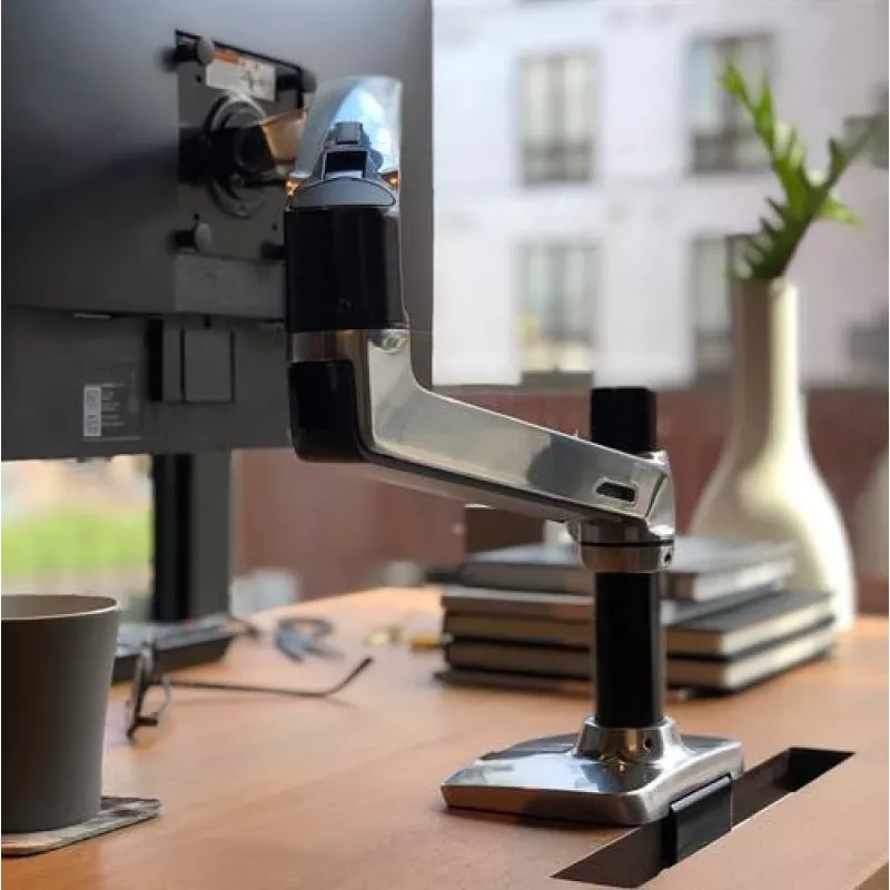 Ergotron LX uchwyt biurkowy do monitora LCD, polerowane aluminium