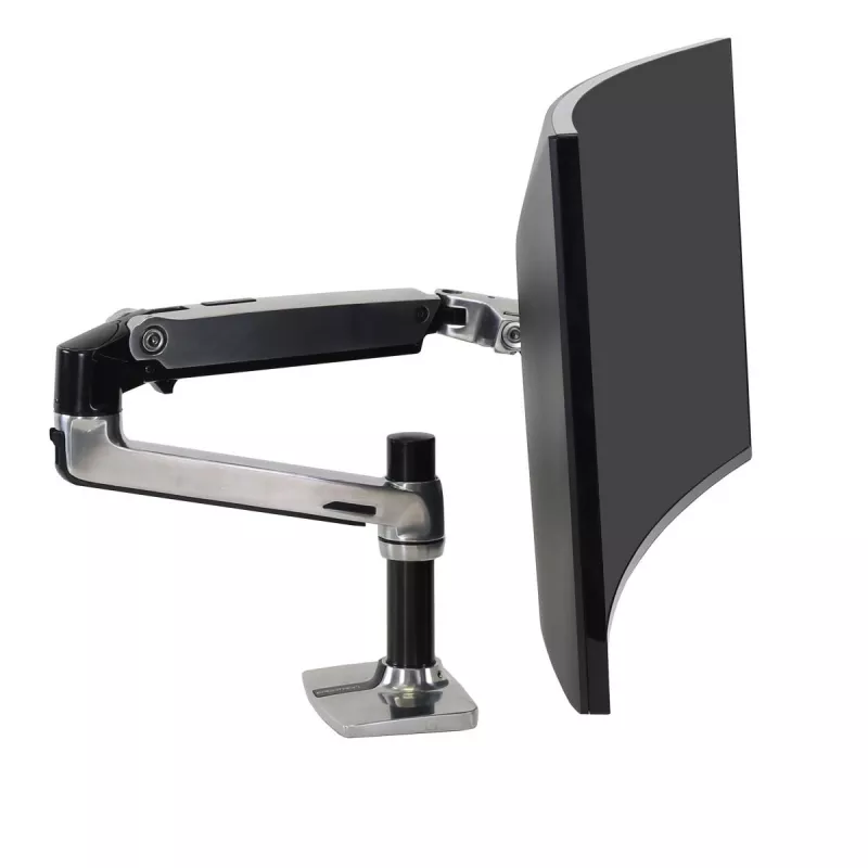 Ergotron LX uchwyt biurkowy do monitora LCD, polerowane aluminium