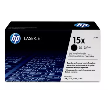 HP 15X Wysoka Wydajność Czarny Oryginalny Toner LaserJet, 3500 stron, Czarny, 1 szt.