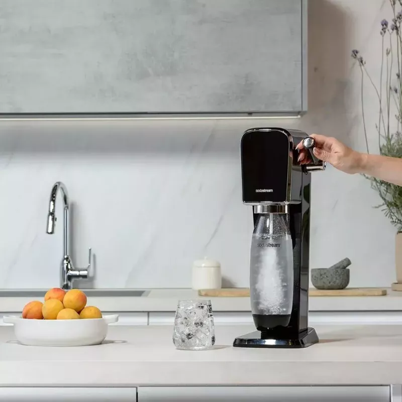 Soda Maker SodaStream ART Czarny Steel 1L Carbonator 60L