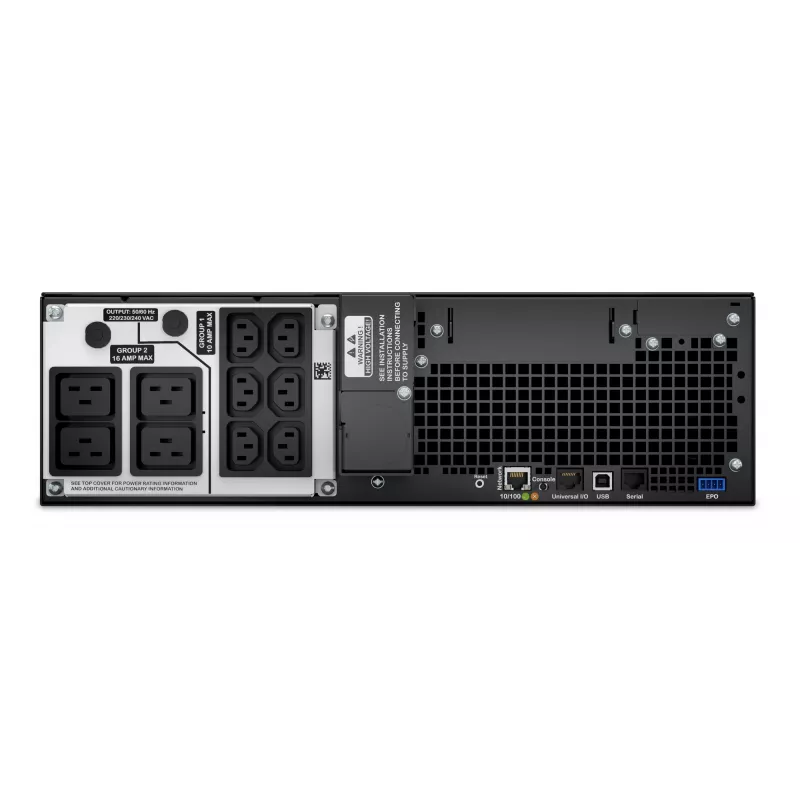APC Smart-UPS On-Line SRT5KRMXLI - 5000VA, 6x C13, 4x C19, montaż w szafie, wbudowana karta sieciowa