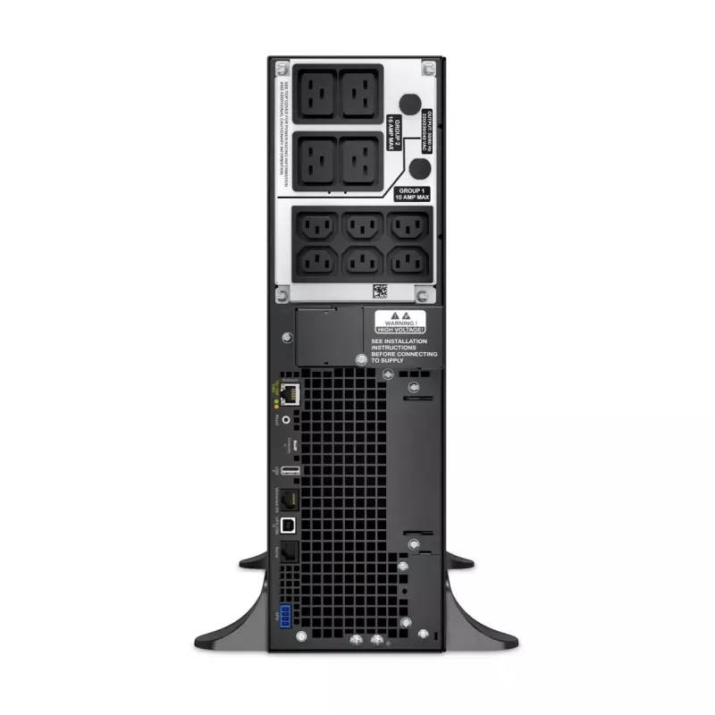 APC Smart-UPS On-Line, 5kVA, Tower, 230V, 6x C13+4x C19 IEC, Karta sieciowa+SmartSlot, Rozszerzony czas pracy, bez zestawu szyn